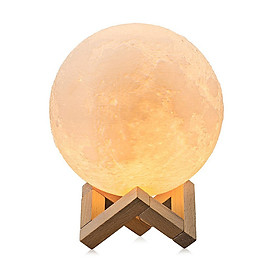 3D Moon Modern Lamp 880ML Humidifier Lunar Light with 3 Color Night Light LED Desk Moon Lamp with Cool Mist Humidifier