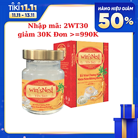 Yến Sào win sNest Tổ Yến Chưng Sẵn Nhân Sâm Không Đường 20% 70 ml Lọ