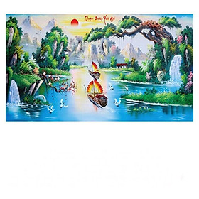Mua Tranh thêu chữ thập Thuận Buồm Xuôi Gió LV3044 (108x55) chưa thêu