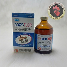 Mua đặc tr(ị) bệnh đường hô hấp   tiêu hóa   sốt bỏ ăn - DOXY FLOR - cho gia súc   gia cầm - 1 lọ / 100cc