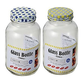 Chai thủy tinh có nắp Echo Glass Bottle 1.0L - Hàng nội địa Nhật Bản nhập khẩu chính hãng