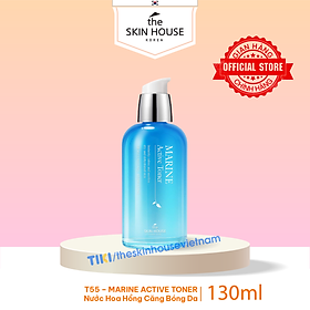 T55 Nước hoa hồng căng bóng da - Marine Active Toner 130ml - The Skin House