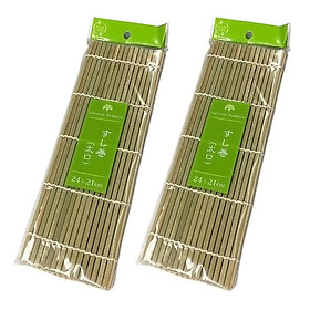 Mua Combo 2 mành tre cuộn Sushi cao cấp chống mốc nội địa Nhật Bản (cỡ to) tặng cafe/tra sữa Macca
