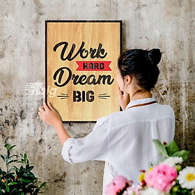 Tranh slogan tiếng anh trang trí văn phòng làm việc tạo động lực cho nhân viên 30x40cm