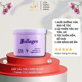 Hấp dầu Tiwan Collagen 500ml giúp phục hồi và bảo vệ tóc hư tổn Lamita