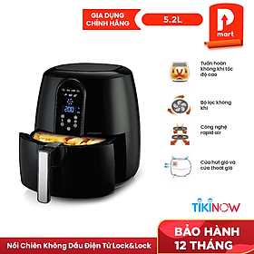 Nồi Chiên Không Dầu Lock&Lock EJF351BLK (5.2L) (Đen) - Hàng chính hãng