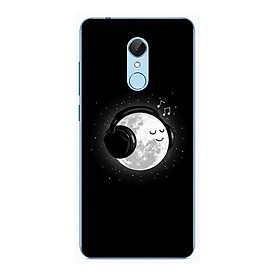 Ốp lưng dành cho Xiaomi Redmi Note 5 (Redmi 5 Plus) - Mặt Trăng Nghe Nhạc
