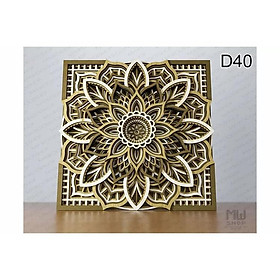 Mua Tranh gỗ nhiều lớp Mandala Mẫu 28
