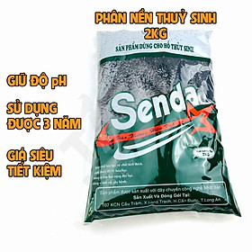 2kg phân nền thuỷ sinh senda hạt rắn chắc, không nhũng cho hồ cá thuỷ sinh