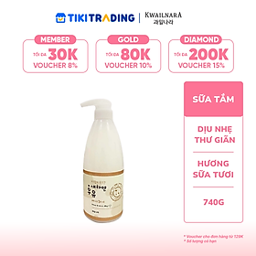 SỮA TẮM KWAILARA PLUS WHITE MILK BODY WASH (Chiết xuất sữa tươi) 740gr