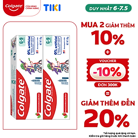 Bộ 2 Kem đánh răng trẻ em Colgate Kid Free From 6-9 80g/tuýp