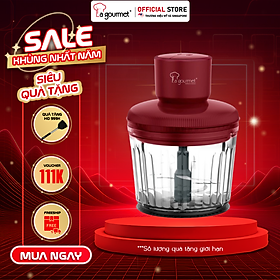 Mua  Hàng chính hãng  Máy xay thịt đa năng La gourmet 2L cối thủy tinh xay rau củ hạt cứng cực nhuyễn dễ vệ sinh công suất 400W - 359650