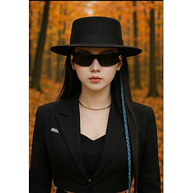 Nón mũ nam nữ phớt cao bồi vành bằng dona25100901