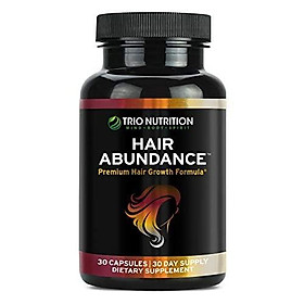 Biotin 10,000mcg - Hair Vitamins for Hair Growth | Hair Abundance is a Hair Treatment Supplement Pill Boosted with Fresh Collagen, Keratin, Bamboo - Thicker Eyelashes for All Hair Types Women & Men*