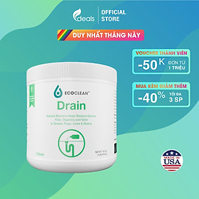 EcoClean Drain - Vi Sinh Xử Lý Dầu Mỡ Dạng Bột 500g - Siêu tiết kiệm, bảo quản dễ dàng - Phù hợp nhà hàng, khách sạn, quán ăn