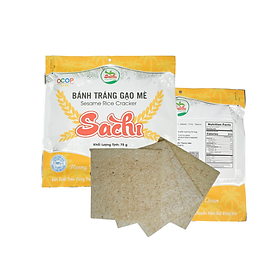 Bánh Tráng Gạo Mè Cao Cấp Nướng Sẵn Sachi Bì Loại 75Gram