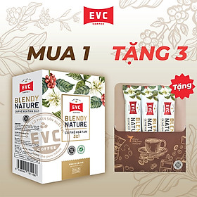 Cà phê hòa tan 3in1 - EVC Blendy Nature - Gấp đôi vị cà phê (12 gói x 16 gram)