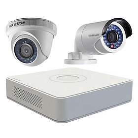 Mua Trọn bộ 2 Camera giám sát HIKVISION TVI 2 Megapixel DS-2CE56D0T-IR chuẩn Full HD - Hàng chính hãng