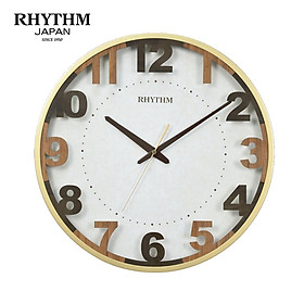 Mua Đồng hồ treo tường Nhật Bản Rhythm CMG603nr18 – Kt 40.5 x 4.5cm  1500g Vỏ nhựa. Dùng Pin.