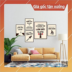 [COMBO 02] Bộ 5 tấm tranh treo tường tạo động lực, lên tinh thần làm việc cho bất cứ ai