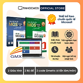 Hình ảnh Sách - Combo 2 môn Chinh phục chứng chỉ MOS Word Excel 2019 Associate Specialist (Kèm Video bài giảng) - Luyện thi chứng chỉ MOS - tinhocmos