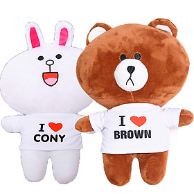 Combo gấu bông brown, thỏ cony gấu bông sóc nhí đáng yêu - Tặng khẩu trang thời trang vải Su màu ngẫu nhiên