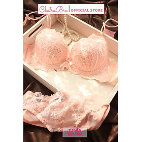 Bộ đồ lót ren áo siêu nâng ngực quyến rũ bảng vừa