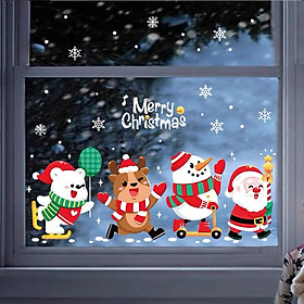 Mua Decal Dán Kính Trang Trí Noel Hít Tĩnh Điện ( ko cần keo ) AMJ052