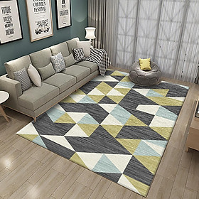 Nordic Style Printing Carpet Kids Crawling Mat for Living Room Tea Table