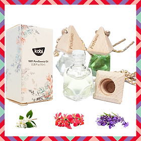 Combo 3 Tinh Dầu Hoa Lài, Phong Lữ, Oải Hương KOBI Treo Xe Ô Tô, Treo Phòng Ngủ, Treo Nhà Vệ Sinh, Treo Tủ Quần Áo, Xịt Thơm Xe, Khử Mùi Xe Mới, Chống Say Xe, Giúp Bạn Thư Giãn Trên Đường