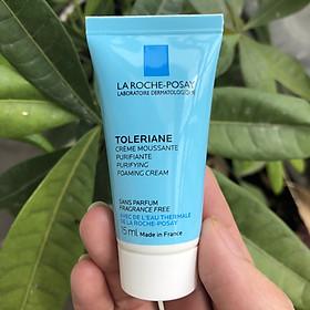 Sữa rửa mặt tạo bọt cho da hỗn hợp, da dầu nhạy cảm La Roche-Posay Toleriane Foaming Cream 15ml
