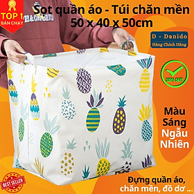 Túi Bạt Đựng Quần Áo, Chăn Mền, Túi Chăn 100L Chống Thấm Nước - Sọt Đựng Đồ Gấp Gọn Cỡ Đại 50x40x50cm - Hàng Chính Hãng