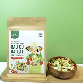Rau Củ Đà Lạt Sấy Thăng Hoa Dalahouse Gói 50g - Rau Củ Giòn Nhẹ Tiện Lợi Dùng Nấu Mì, Cháo, Canh
