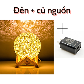 Mua Đèn ngủ mặt trăng quả cầu may  đèn ngủ 3D  đèn ngủ mặt trăng loại mới 2022