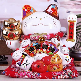 Mua 6 Mẫu Mèo Thần Tài Siêu To Siêu Khổng Lồ 30CM~33CM + Tặng Kèm Pin & Hộp Quà Sang Trọng