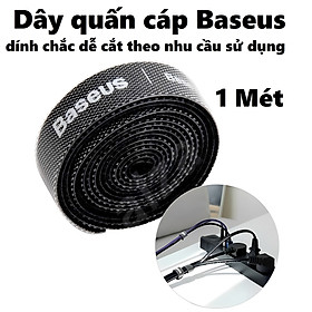 Dây quấn cáp Baseus dài 1m 3m dính chắc dễ cắt theo nhu cầu