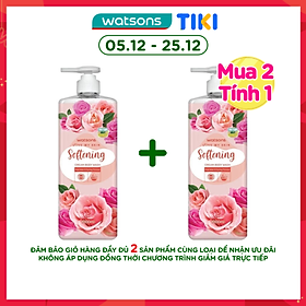 Kem Tắm Watsons Love My Skin Softening Cream Body Wash 700ml/1000ml
