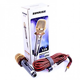 Mua Micro dây khóa vặn KARAOKE gia đình  sân khấu  hội thảo SUNRISE S-318 - Hàng nhập khẩu