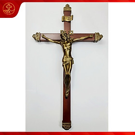 Mua Chúa chịu chết Thánh Giá gỗ treo cao 60cm - Sản phẩm Công Giáo Tâm Đức - tượng đồng