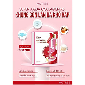 Nước Collagen Yến Sào Motree Super Aqua Collagen X5 1 HỘP 10 gói