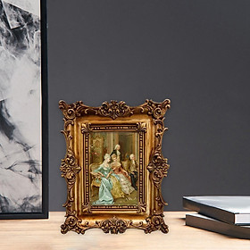 Embossed Photo Frame Display Picture Frame Office Desktop with Glass Front