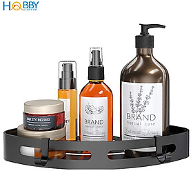 Kệ góc màu đen Inox 304 Hobby Home Decor KG3 khoan hoặc dán tường