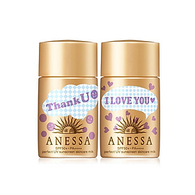 Bộ đôi sữa chống nắng bảo vệ hoàn hảo Anessa Gold Limited 20mlx2