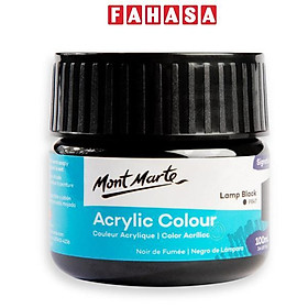 Màu Vẽ Acrylic 100 ml - Mont Marte MSCH1032 - Lamp Black