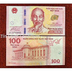 Mua Tờ Tiền 100 Đồng Kỷ Niệm 65 Năm Thành Lập Ngân Hàng Việt Nam kèm Folder trang trọng