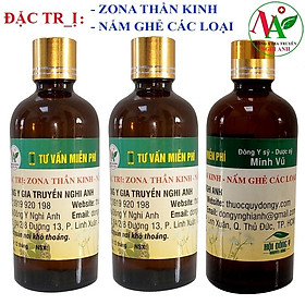 Thảo dược trị zona thần kinh, nấm ghẻ, ngứa dị ứng các loại cực kỳ hiệu quả của Đông Y Nghi Anh lọ 100ml