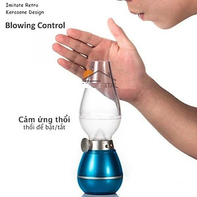 Mua Đèn Thần Kỳ trưng bàn thờ/ĐÈN DẦU THẦN KỲ THỔI LÀ SÁNG VỖ NHẸ LÀ TẮT BÓNG LED CẢM ỨNG
