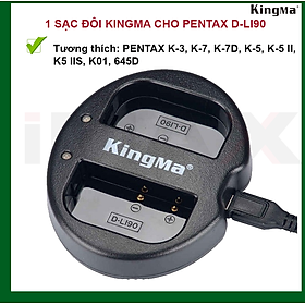 Mua SẠC ĐÔI KINGMA CHO PENTAX D-LI90 - HÀNG CHÍNH HÃNG