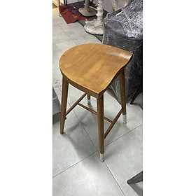 Ghế quầy bar gỗ không lưng tựa cao 75 cm chân cố định Ghế studio chụp ảnh đẹp CB Nemo-75W tại HCM