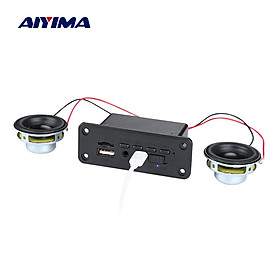 Bộ khuếch đại công suất tương thích AIYIMA Bluetooth MP3 Bộ giải mã hỗ trợ USB TF Radio Decoding Audio Audio Di động loa BT Color: Decoder 2Pcs Speaker